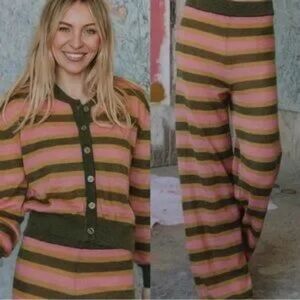 Daily Drills Striped Knit Pants